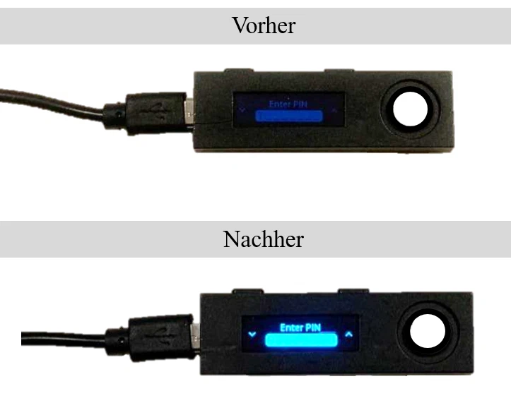Ledger Nano S Ersatzdisplay 0,91'' 12 PIN Blau OLED Austausch Anzeige - Bild 2 von 3