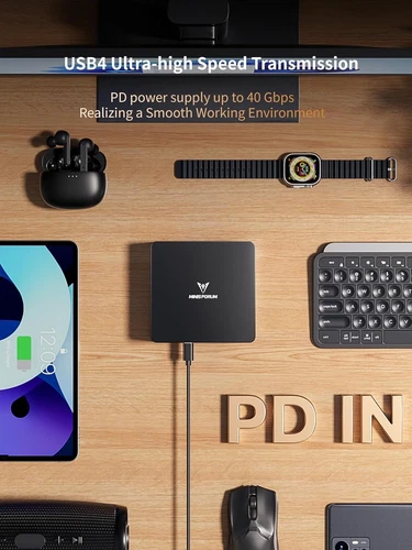 Minisforum UM880 Pro Mini PC AMD Ryzen 7 8845HS Barebone Support Oculink - Picture 3 of 11