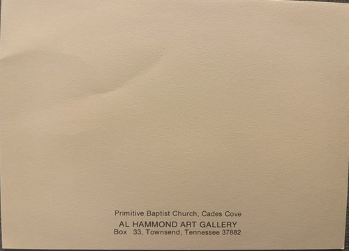 Set Of 2 Al Hammond Notecards Cable Mill Cades Cove Art Framed 7.25 x 5.5" - Picture 7 of 8
