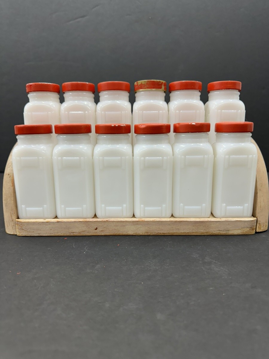グリフィス GRIFFITH'S スパイスボトル ミルクガラス  ビンテージ Griffith's Milk Glass Spice Jars
