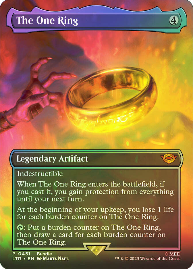 MTG FOIL The One Ring Bundle Borderless - Promo: General MTG FOIL The One Ring Bundle Borderless - Promo: General