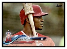 2018 Topps Image Variation SP 190 Justin Upton Los Angeles Angels baseball card