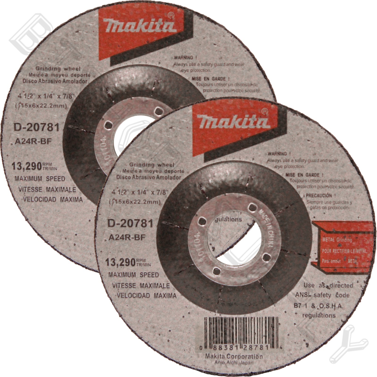 2 Makita D-20781 4-1/2