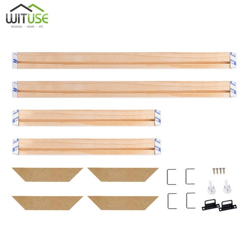 Canvas Stretcher Bars Frames Sturdy Wood Strips Kit Art Paintings Multiple Frame - Picture 22 of 75