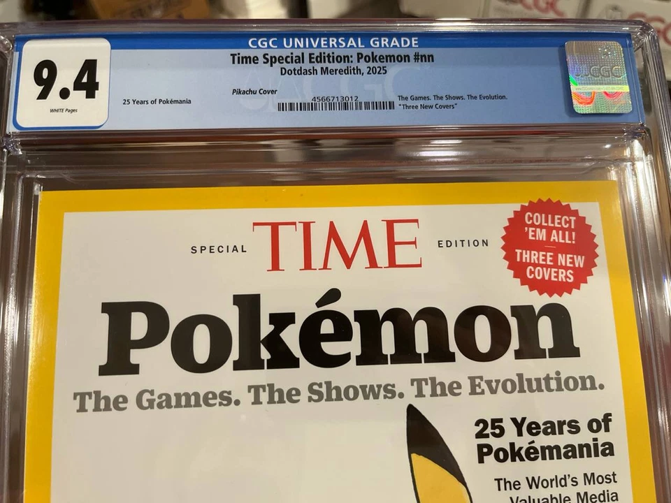 🟡🟤 Time Special Edition Pokemon Pikachu Cover 🟡🟤 CGC 9.4 W@W L@@K! 🟡🟤 - Image 2 of 3