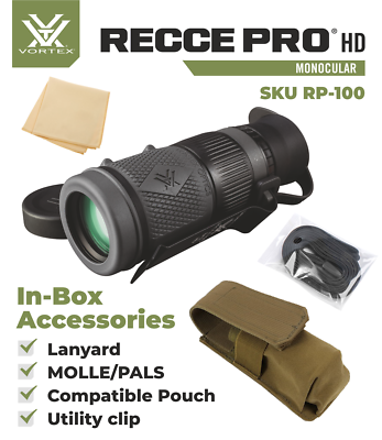 Vortex Optics RECCE PRO HD 8x32 Ranging Ret Monocular with Free