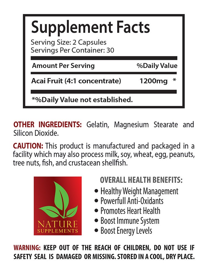 Energy tablets CLA ACAI BERRY COMBO cla Weight loss supplement eBay