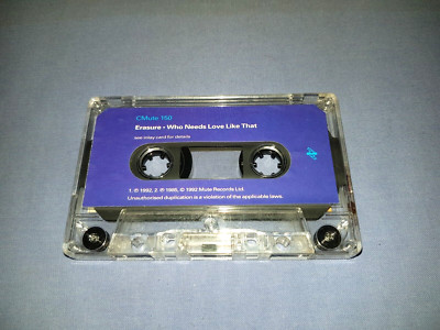 ERASURE WHO NEEDS LOVE LIKE THAT CASSETTE SINGLE (NO INLAY #35)