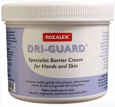 Specialist Hand Barrier Creams Dri Guard and Water Repellent Wet Guard Rozalex