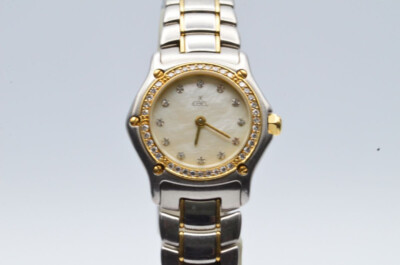 EBEL SPORT CLASSIQUE DAMEN UHR 23MM STAHL/GOLD 1057902 VINTAGE