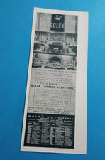 PUBBLICITA'  1940 OROLOGIO ROLEX VETRINA DITTA RONCHI MILANO VINTAGE ADVERT