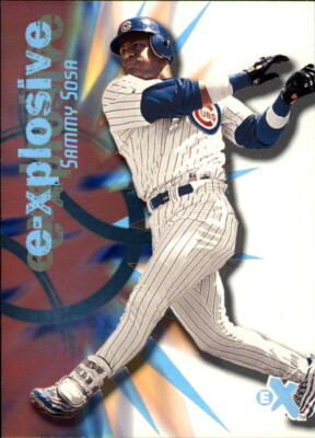 2000 E-X E-Xplosive #XP4 Sammy Sosa/2499 - NM-MT