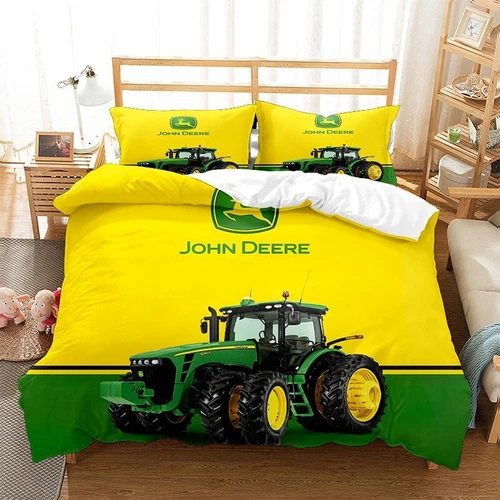 Moda 3D Tractor Agrícola Funda Nórdica Juego de Sábanas Individual Doble Nuevo - Imagen 8 de 10