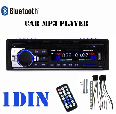 Car Stereo Bluetooth 12v In Dash 1 Din Fm Car Radio Aux Input Usb