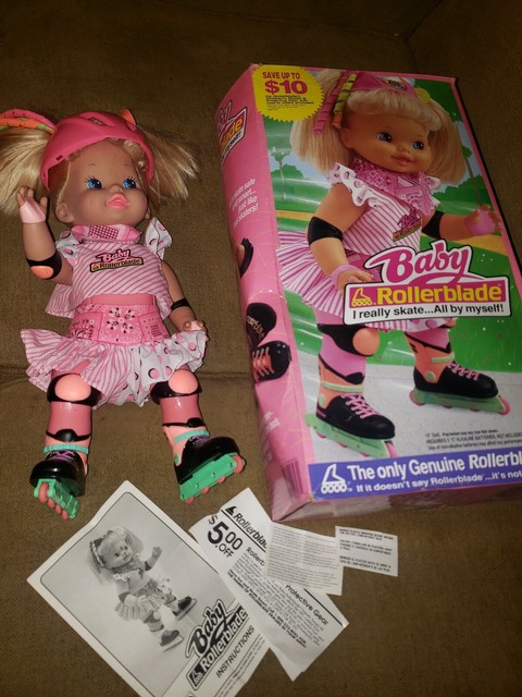 Bebê Antigo Mattel 4397 Patins 1991 com caixa, instruções Completa Funcionando