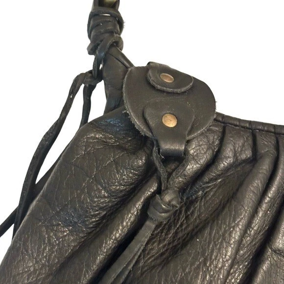 Bolso de Hibisco NANNINI Cuero Media Luna en Negro Talla OS Foto 3 de 4