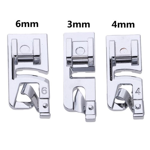 3pcs Sewing Narrow Rolled Hem Sewing Machine Presser Foot Household Accessories - Picture 8 of 8