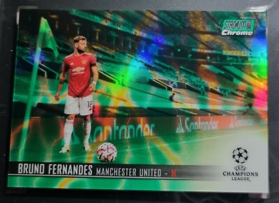 Topps Stadium Chrome - Bruno Fernandes Man United Orange Electric Refractor /75