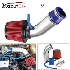 3'' Car Cold Air Intake Filter Induction Pipe Kit w/ Aluminum Power Flow Hose