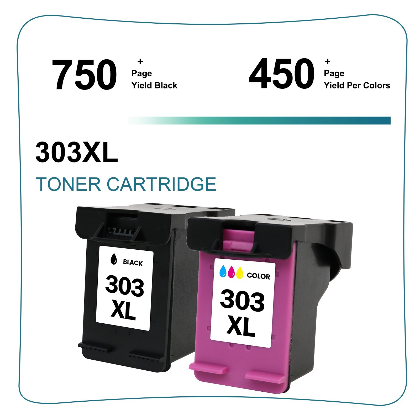 Eurotone 2x Cartucce D'inchiostro Compatibili Per HP 303 Envy - Foto 9