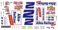  2 Rick Mast Alka-Seltzer Pontiac 1990 1/64th HO Scale Slot Car Decals