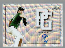 2021 Leaf Perfect Game Showcase Metal Auto Wave #BAOS1 Oliver Santos 2/10