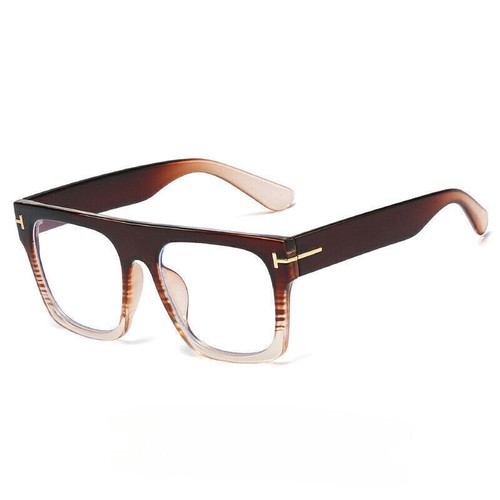 Oversize Eckig Anti Blaulicht Kurzsichtigkeit Brille Herren Damen Großes Gestell Brille - Bild 12 von 12