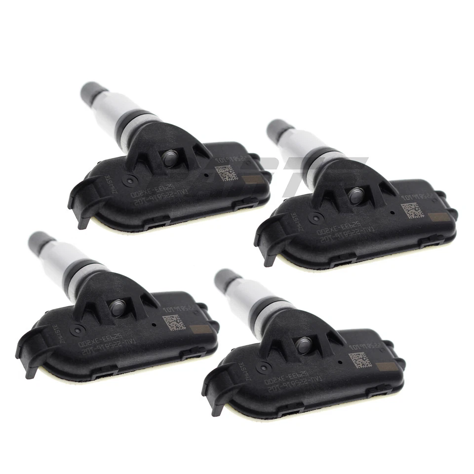 Sensores de presión de neumáticos TPMS 4 PIEZAS 315 MHz para monitoreo Hyundai Elantra Kia Rio Foto 4 de 4