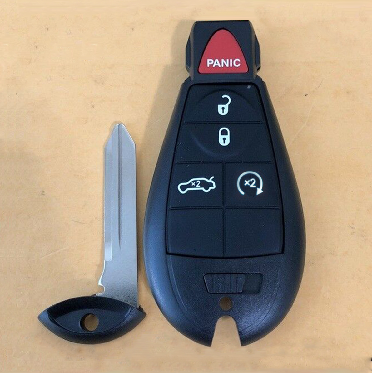 NEW REPLACEMENT CASE SHELL & PAD FOR 13-16 DODGE DART KEY