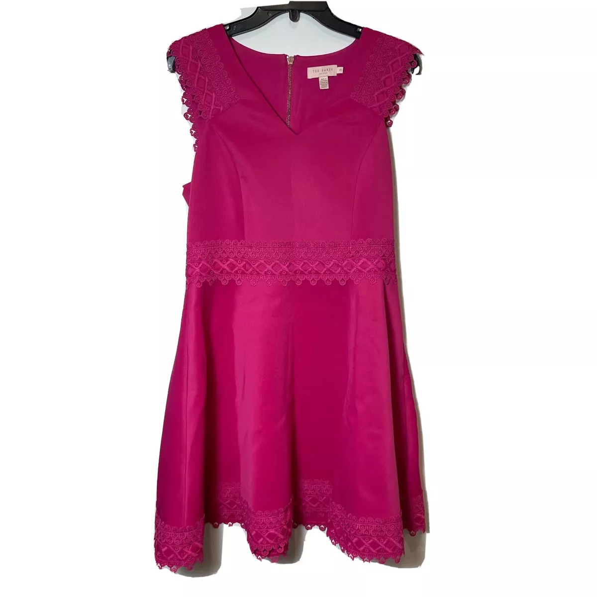 Ted baker pink shop lace dress
