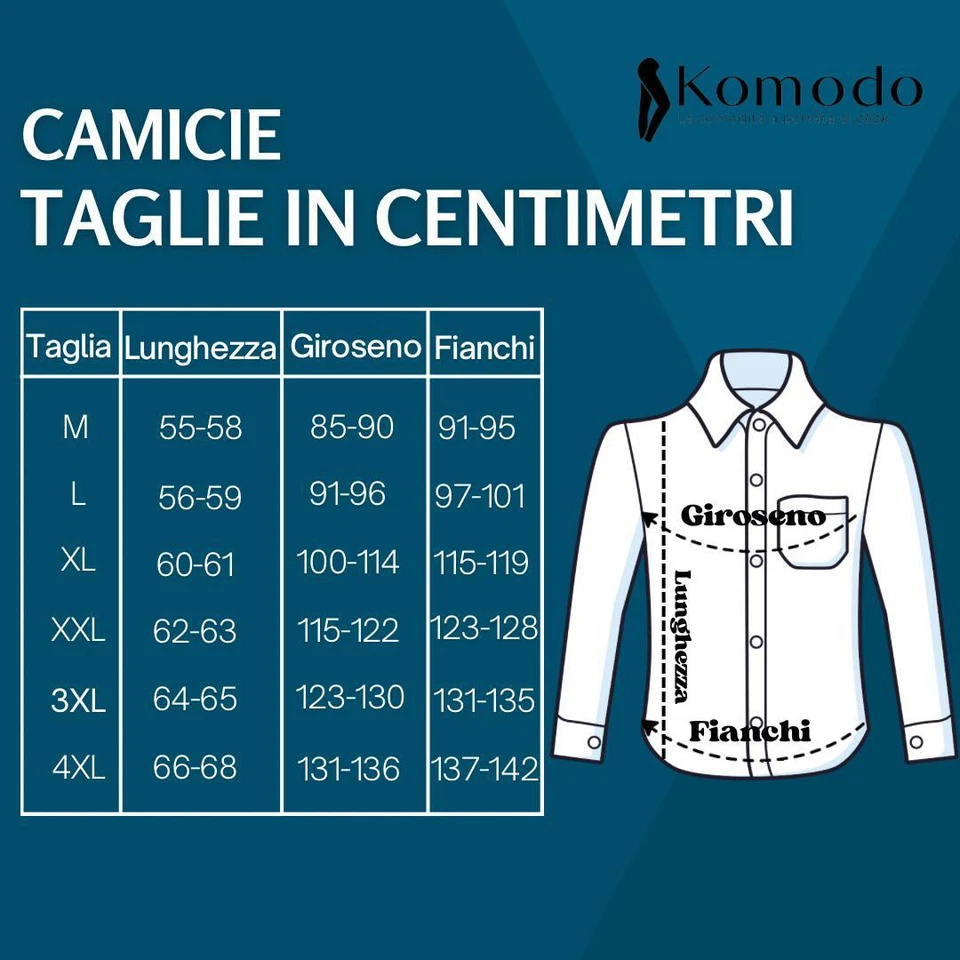 Camicia jeans uomo manica lunga slim fit elasticizzata Blu denim M L XL XXL 3XL - Immagine 2 di 4