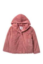 Elodie Faux Fur Jacket DK PINK size Large