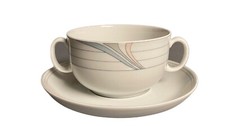 Suppentasse mit Untere  Eschenbach Valencia grau/rosa