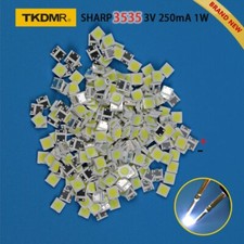 TKDMR 100pcs SHARP High Power LED LED Backlight 1W 3535 3V Cool white 135LM