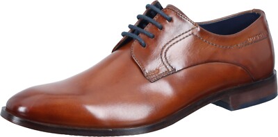 Bugatti Business Leder Schnürschuhe cognac  312-75203-1100-6300 Gr. 40-46