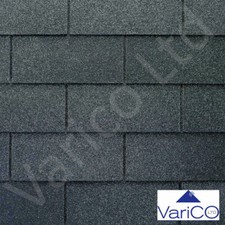 Image of BITUMEN ROOF SHINGLES 3M² PACK SHED FELT ROOFING SQUARE OR HEXAGONAL BLACK