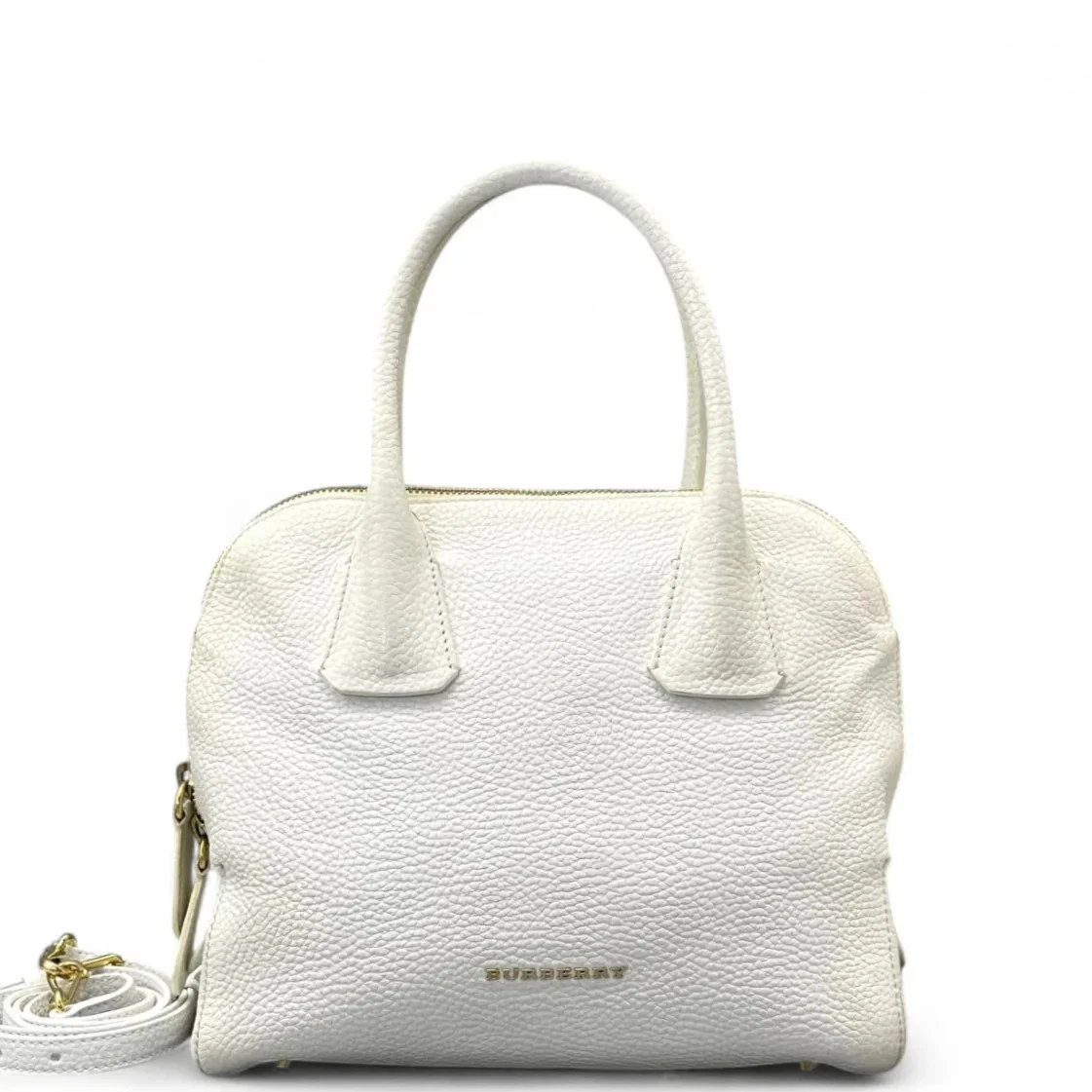 Burberry Leather Exterior White Bags & Handbags for Women for sale