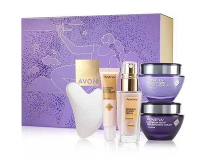 AVON ANEW Platinum PROTINOL POWER 5pcs GIFT SET DAY/NIGHT/EYE CREAM & SERUM