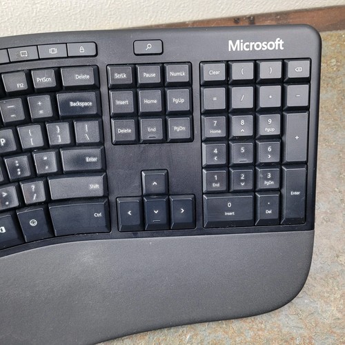 Microsoft Ergonomic Keyboard Wired Model 1878 USB 2.0 Black - Picture 4 of 14