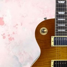 Brown Electric Guitar HH Pickups White Pickguard 6 Strings Chrome Hardware