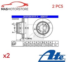 BREMSSCHEIBEN SATZ PAAR HINTEN ATE 240124-01171 2PCS A FÜR PORSCHE 911,944,968