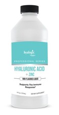 Liquid Zinc Supplement 4 Oz w/Hyaluronic Acid  Immune Support Drops for Adults