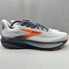 Mens Size 10.5 2E Brooks Ghost 17 Shoes Gray / Orange Athletic Running Sneaker