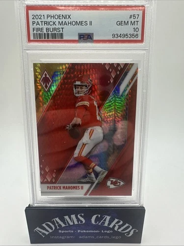 2021 Panini Phoenix - Fire Burst #57 Patrick Mahomes II Chiefs PSA 10
