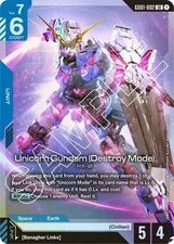 Unicorn Gundam (Destroy Mode)  Newtype Rising (GD01) - Gundam TCG  - GD01-002 NM