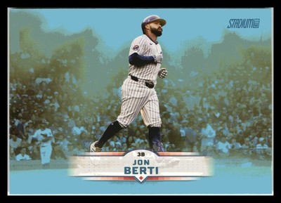 2025 Stadium Club #44 Jon Berti Light Blue Foil