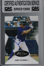 CAS Certified 2003 Just Minors Just Stars Grady Sizemore #43 Sealed Auto 3c7