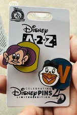 2025 A-2-Z Disney Series 2 Pins On A Card D Dopey & W Wilbur LE 1250 IN HAND 