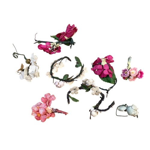 Vintage Lot of Fashion Doll Floral Headpieces 50's 60's Wedding Party