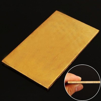 Brass Metal Thin Sheet Plate Welding 60x100x3mm Metalworking     P188C YL *hu